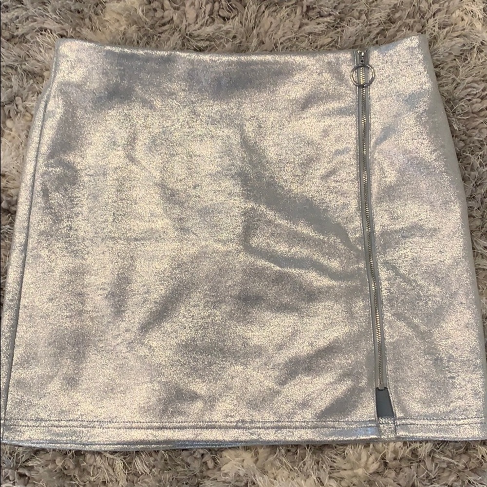 Metallic Mini Skirt